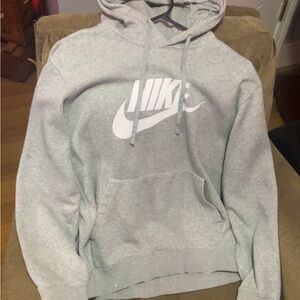 Nike Gray Pullover Sweater with Logo